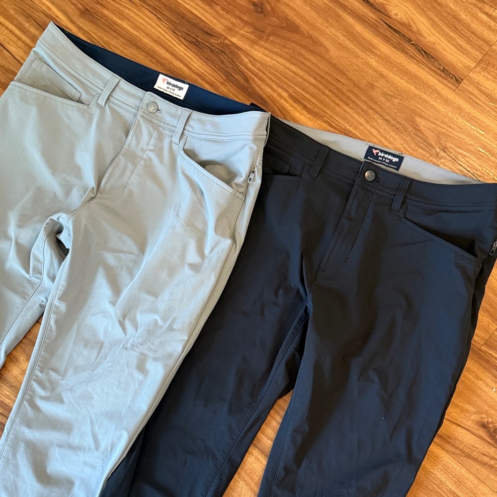 Birddogs Black and Gray 5 Pocket Pants 34x32